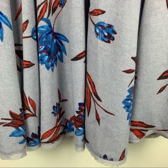 UO Kimichi Blue Floral Print V-Neck Purple Dress - Picture 8 of 11